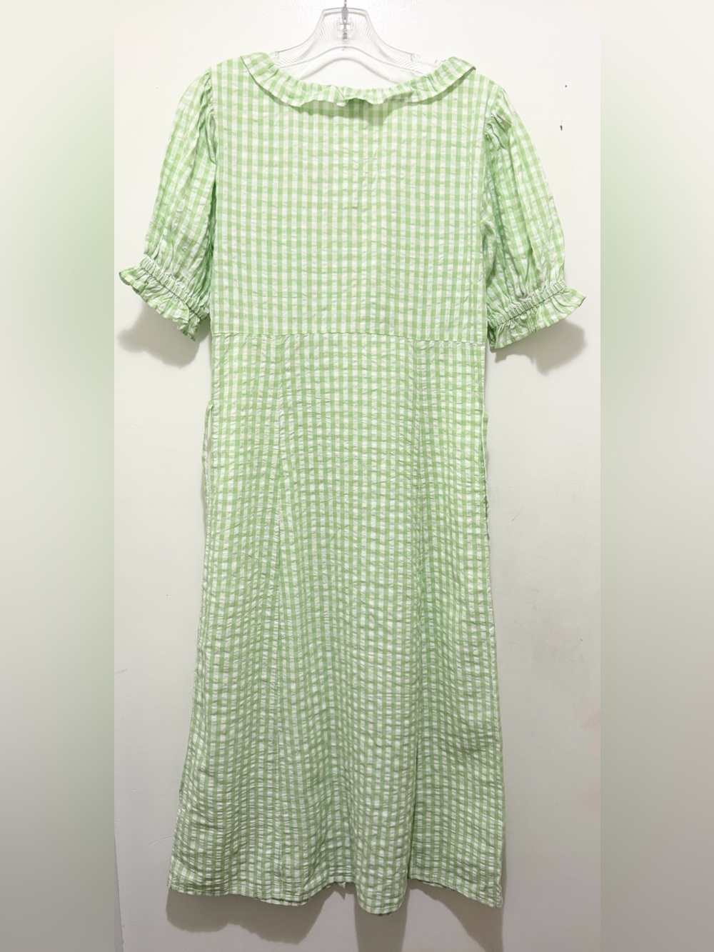Miss‎ Selfridge Gingham Checked Button-Down Midi Dress Sz. 8 NWT - Picture 4 of 5
